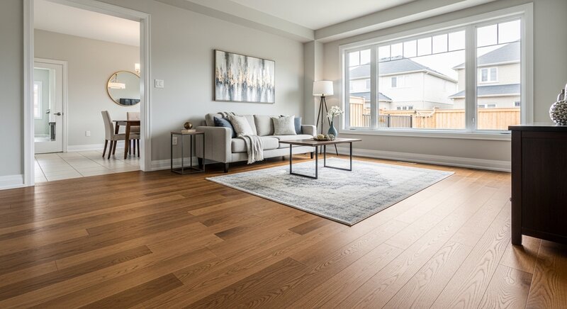 Hardwood flooring installation project in Newmarket — RenoHouse