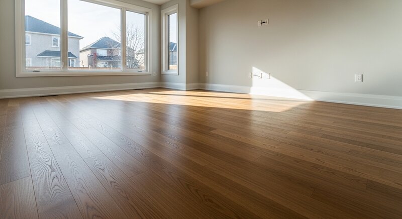 Hardwood flooring installation project in North York — RenoHouse