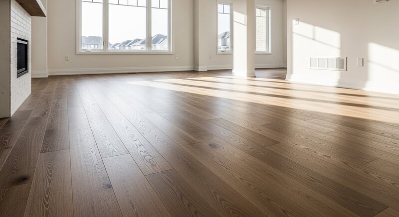 Hardwood flooring installation project in Uxbridge — RenoHouse