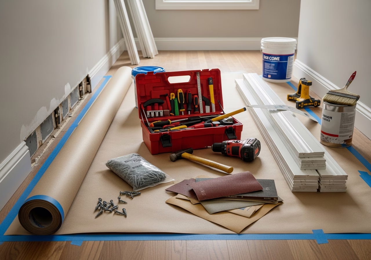 3M Prestige vs Llumar Vista vs Madico Optitune — tools and materials staged in a Greater Toronto Area home