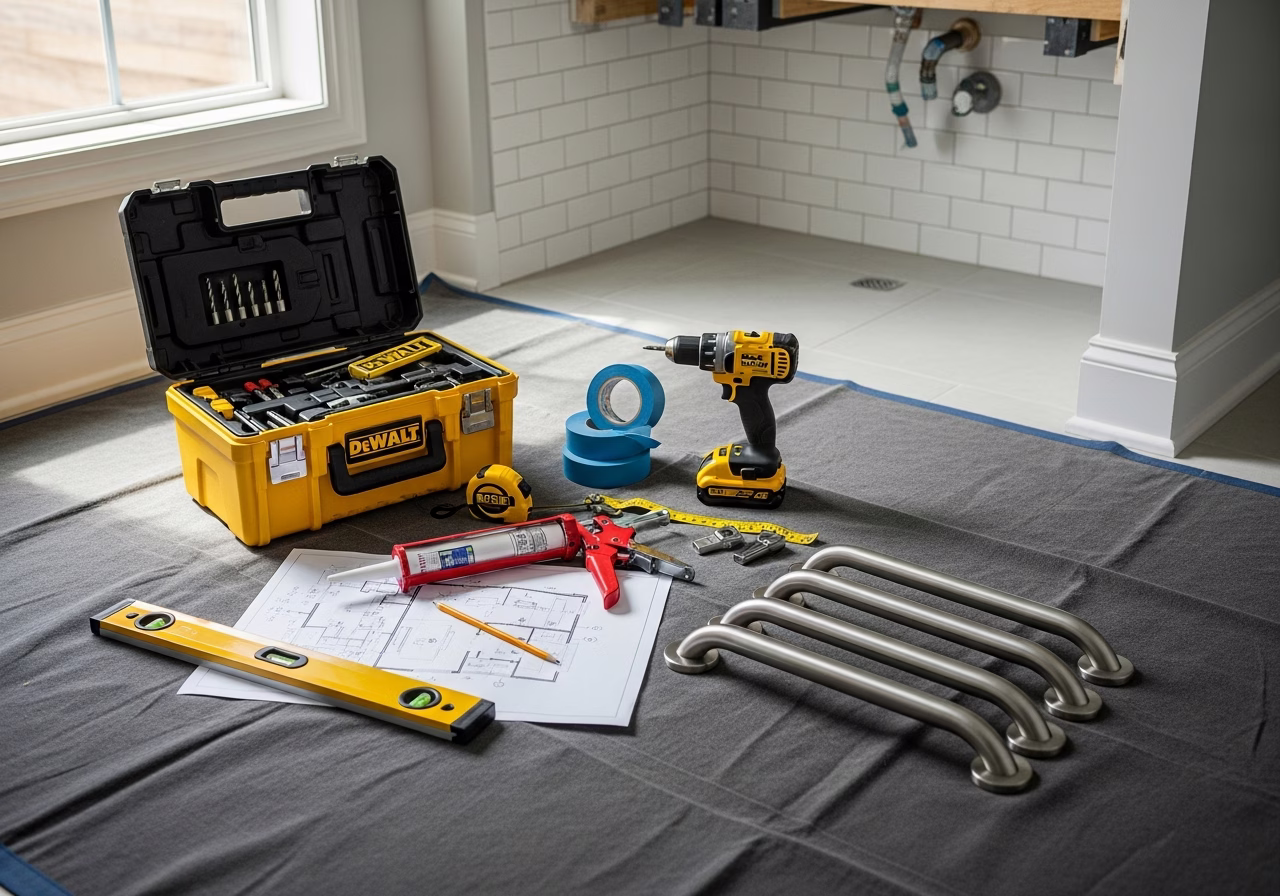 Accessibility Renovation — tools and materials staged in a Greater Toronto Area home