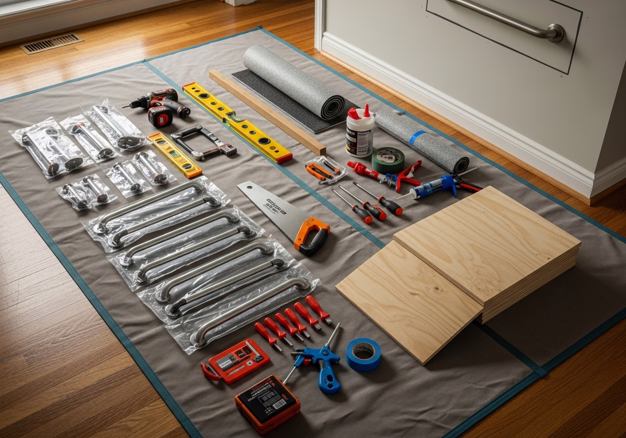 Accessibility Renovation Grants β tools and materials staged in a Greater Toronto Area home