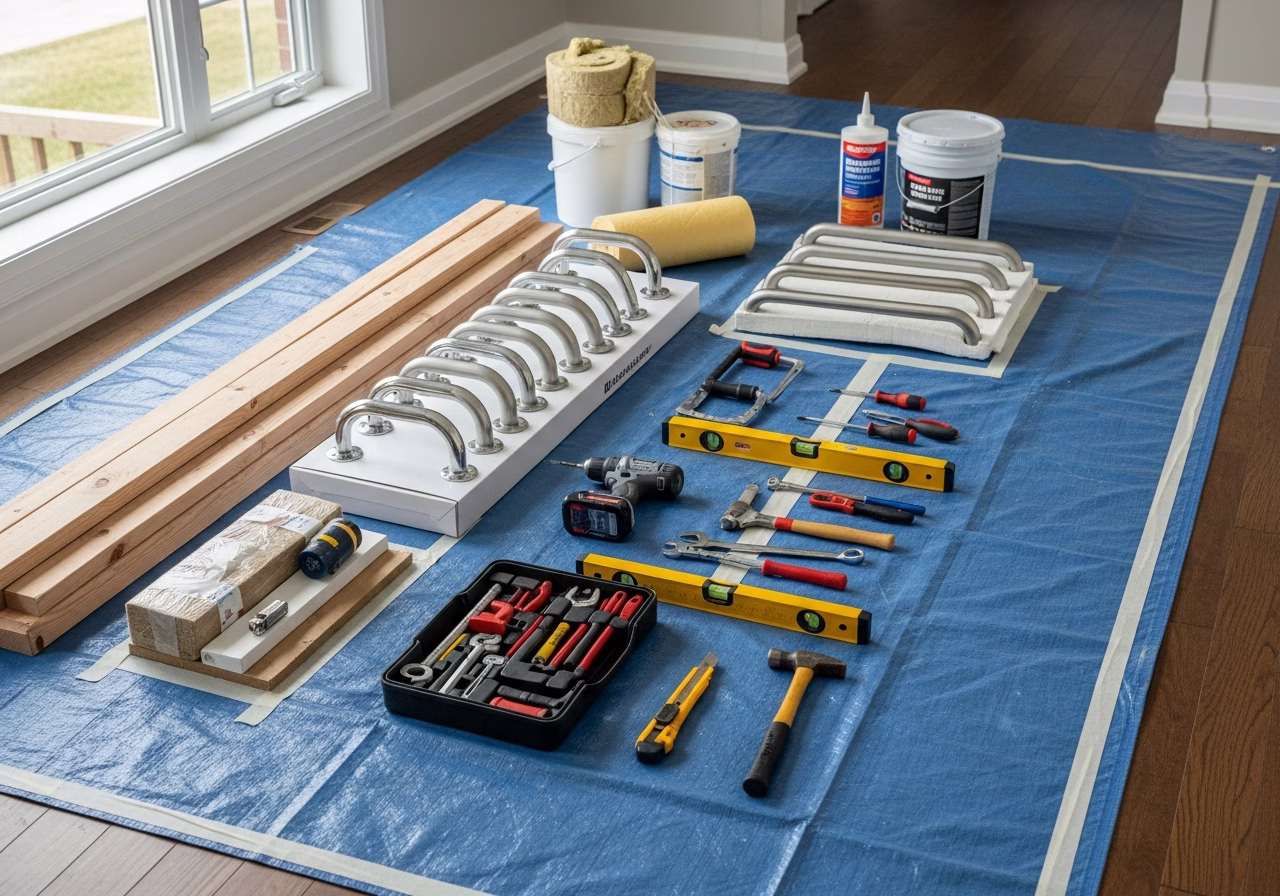 Accessibility Renovation Mistakes — tools and materials staged in a Greater Toronto Area home