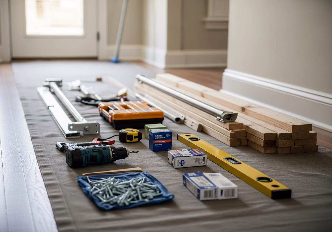Aging-in-Place Condo — tools and materials staged in a Greater Toronto Area home