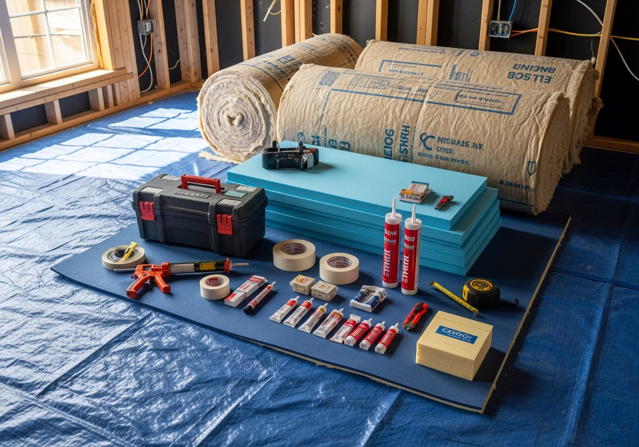 Attic Insulation ROI โ tools and materials staged in a Greater Toronto Area home