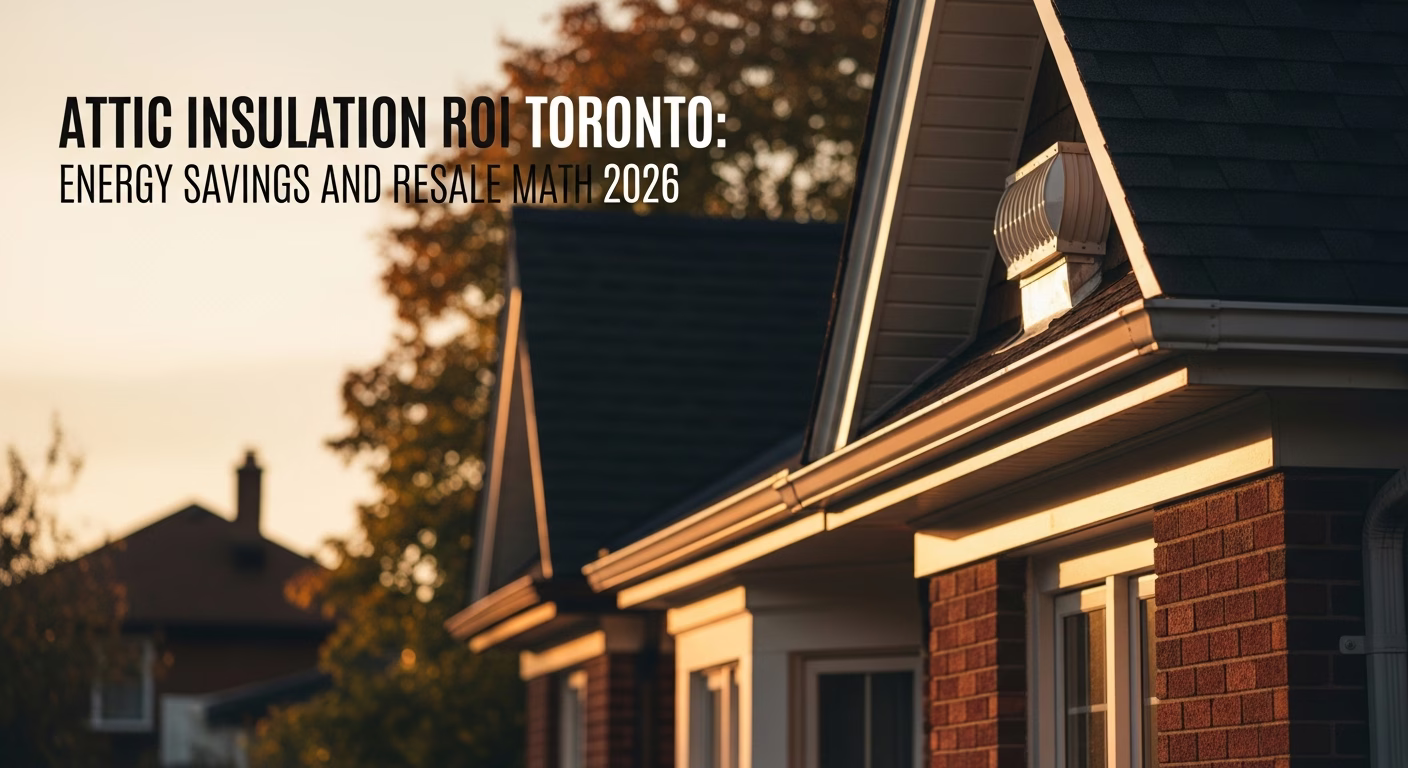 Attic Insulation ROI Toronto: Energy Savings and Resale Math 2026