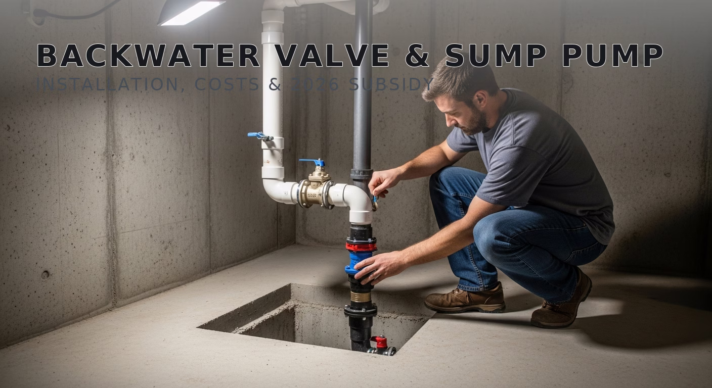 Backwater Valve & Sump Pump Toronto: Complete 2026 Subsidy Guide