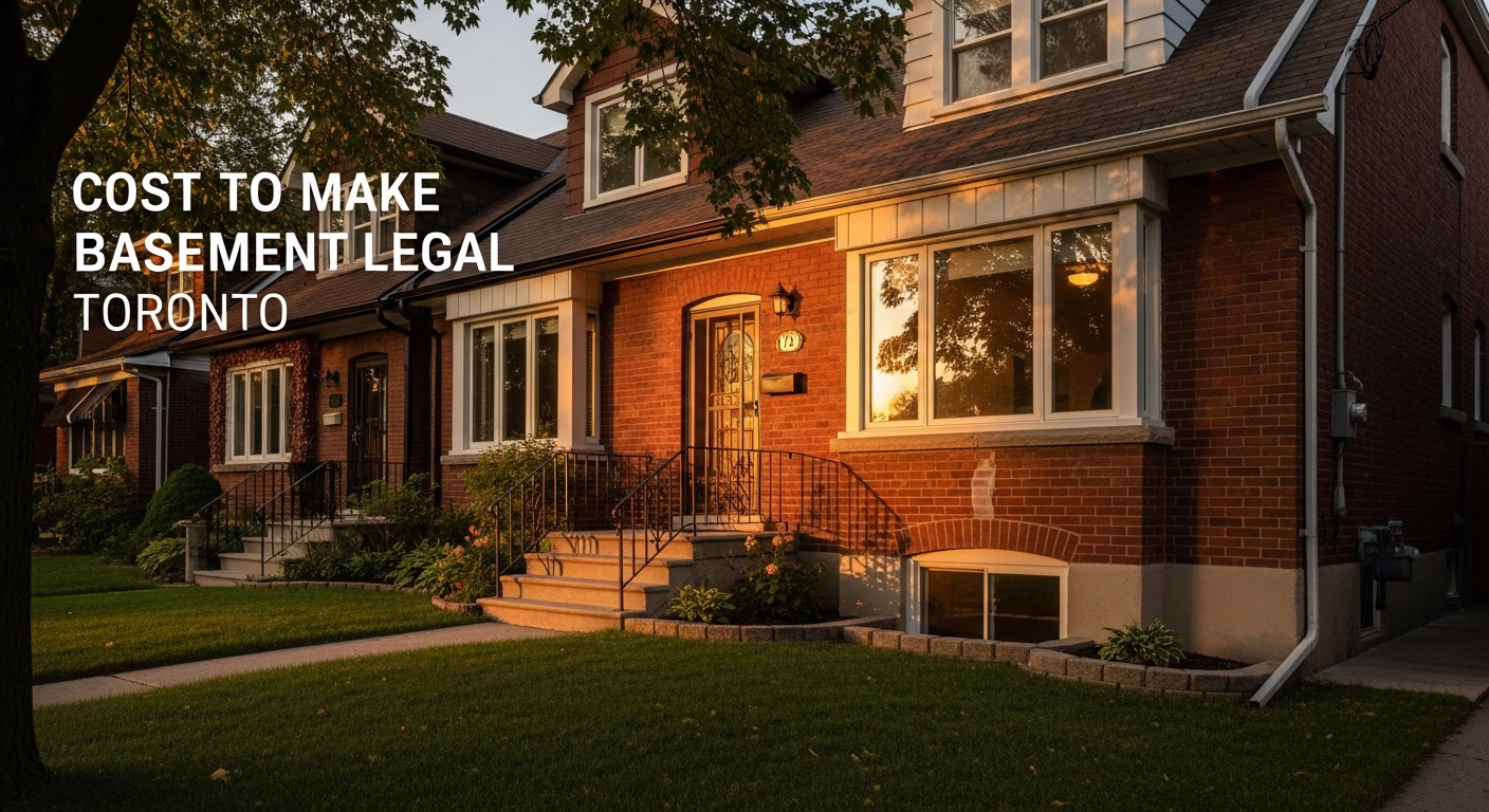 Cost to Make Basement Legal Toronto