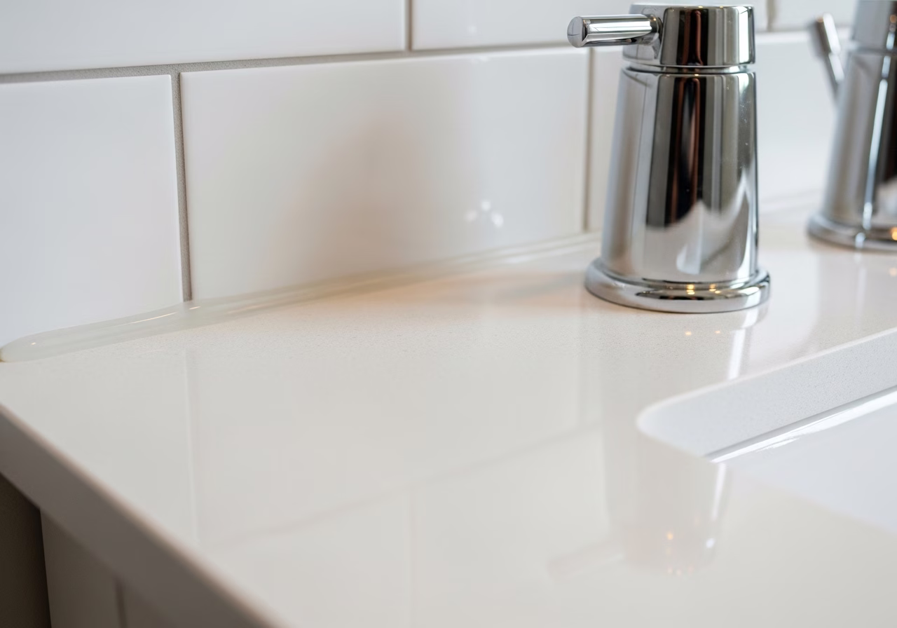 Basement Bathroom Addition โ close-up of professional workmanship in a Toronto-area home