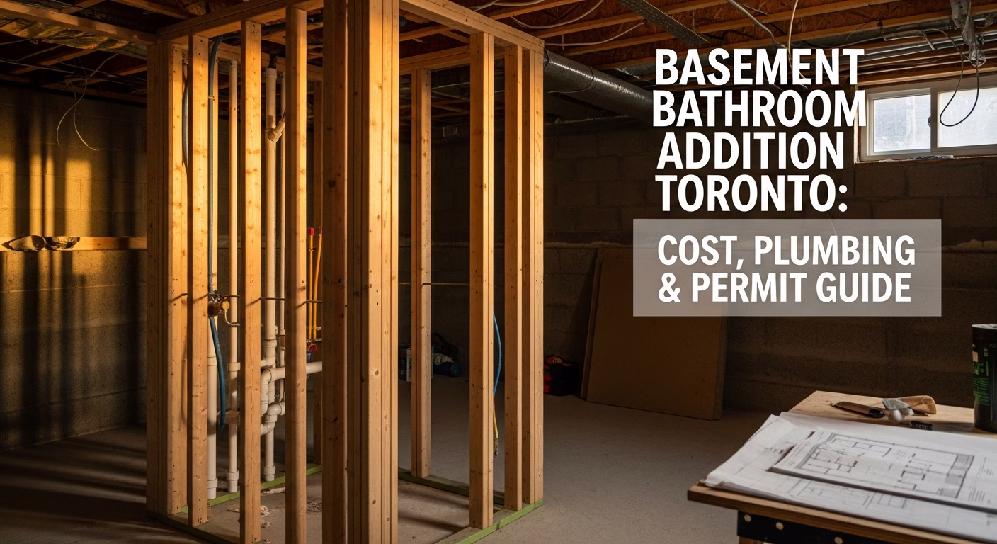 Basement Bathroom Addition Toronto: Cost, Plumbing & Permit Guide