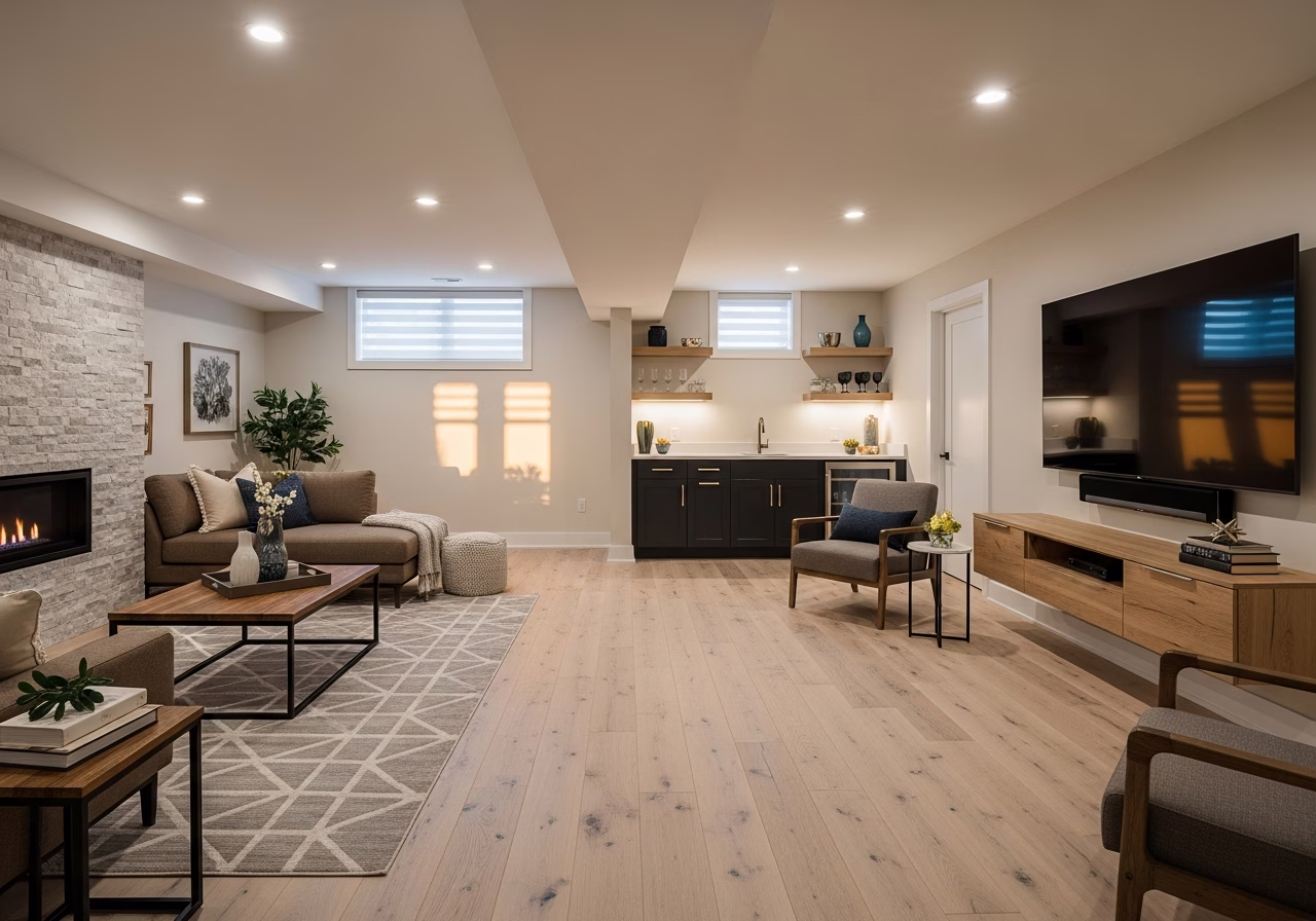 Basement Ceiling Options — finished result in a Toronto or GTA home by RenoHouse
