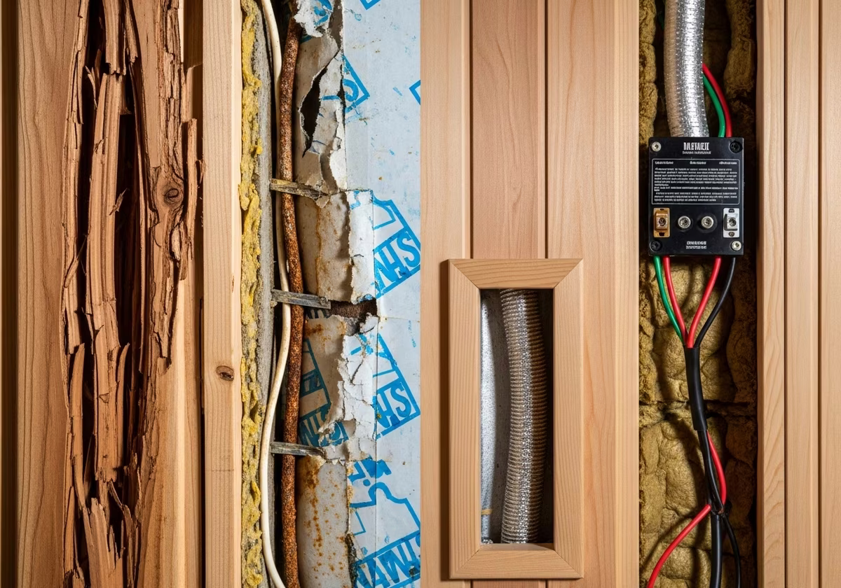 Common Basement Sauna Installation Mistakes — close-up of professional workmanship in a Toronto-area home