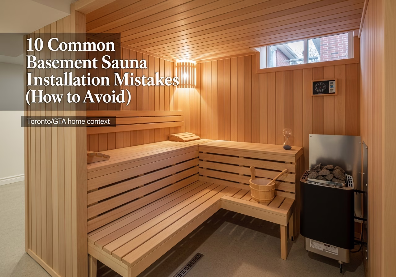 Common Basement Sauna Installation Mistakes — finished result in a Toronto or GTA home by RenoHouse
