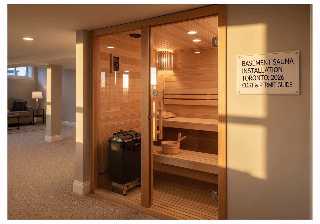 Basement Sauna Installation — finished result in a Toronto or GTA home by RenoHouse