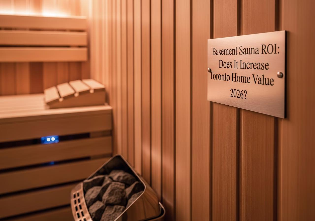 Basement Sauna ROI β close-up of professional workmanship in a Toronto-area home