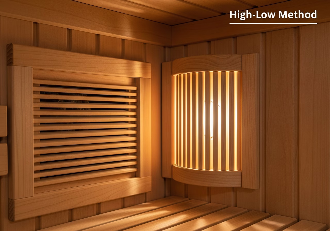 Basement Sauna Ventilation — close-up of professional workmanship in a Toronto-area home