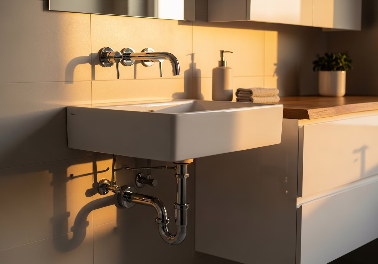 Bathroom Plumbing — finished result in a Toronto or GTA home by RenoHouse