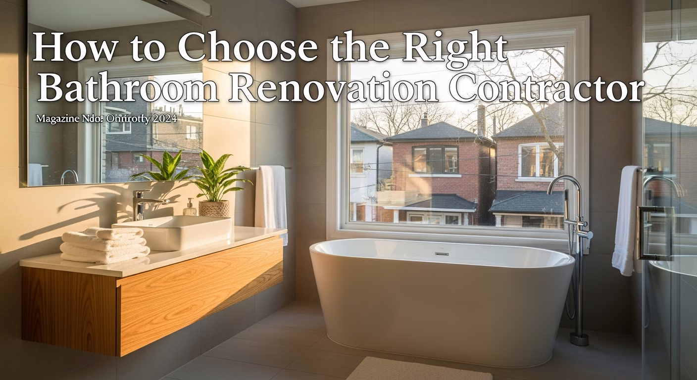 How to Choose the Right Bathroom Renovation Contractor