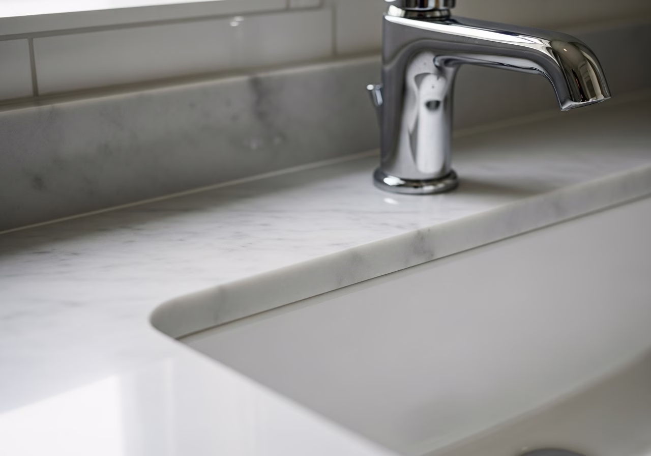 Bathroom Renovation — close-up of professional workmanship in a Toronto-area home
