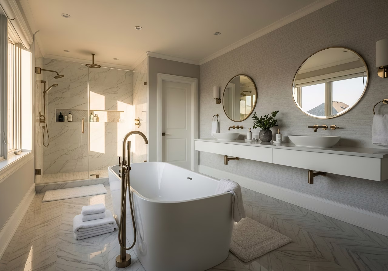 Bathroom Renovation — finished result in a Toronto or GTA home by RenoHouse