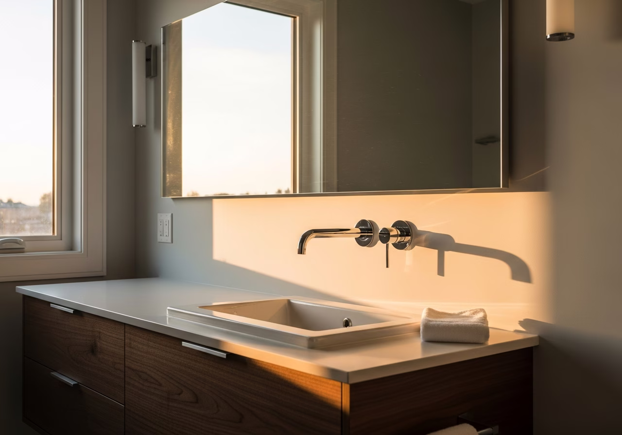 Bathroom Sink Installation and Repair — finished result in a Toronto or GTA home by RenoHouse