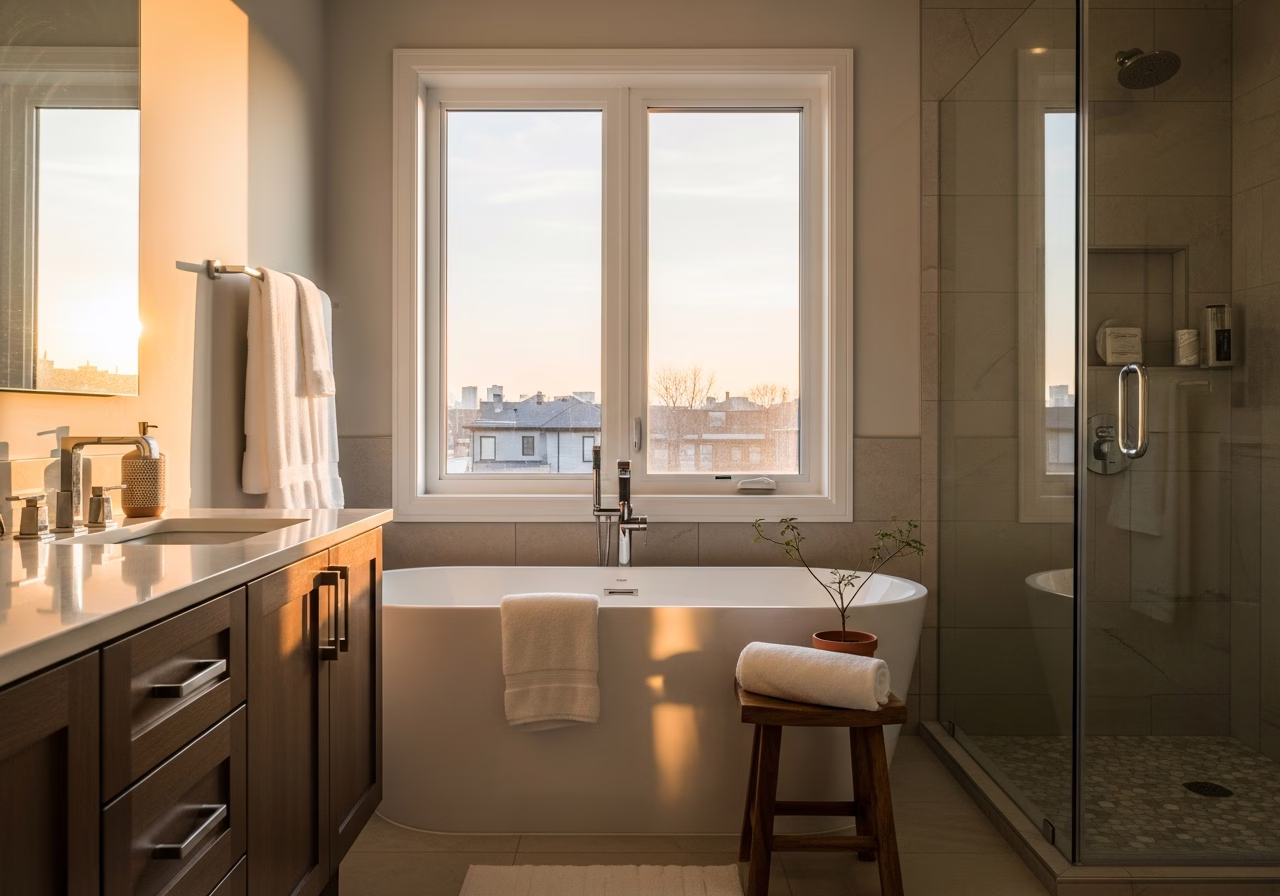 Bathtub Caulking — finished result in a Toronto or GTA home by RenoHouse