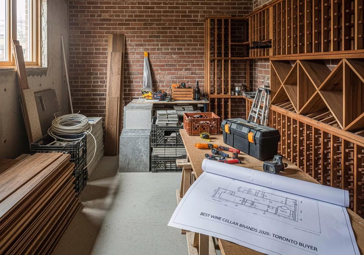 Best Wine Cellar Brands โ tools and materials staged in a Greater Toronto Area home