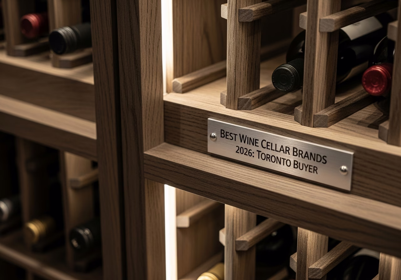 Best Wine Cellar Brands โ close-up of professional workmanship in a Toronto-area home