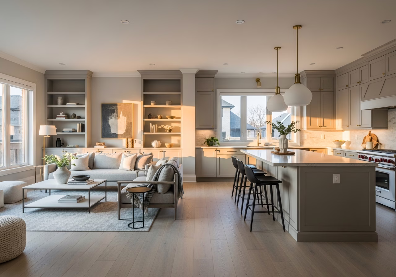 Bulkhead vs Flush Beam in Toronto Open-Concept Renovations — finished result in a Toronto or GTA home by RenoHouse