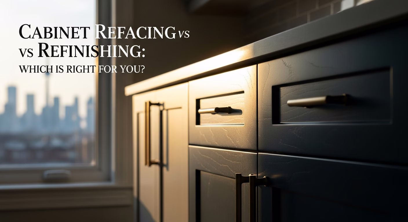 Cabinet Refacing vs Refinishing: Which Is Right for You?