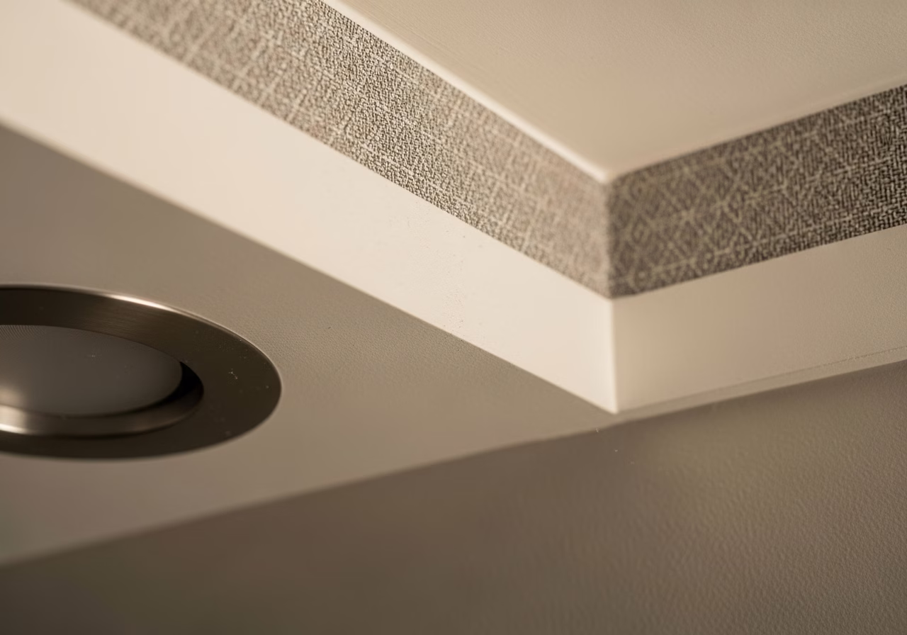 Ceiling Texture Options — close-up of professional workmanship in a Toronto-area home