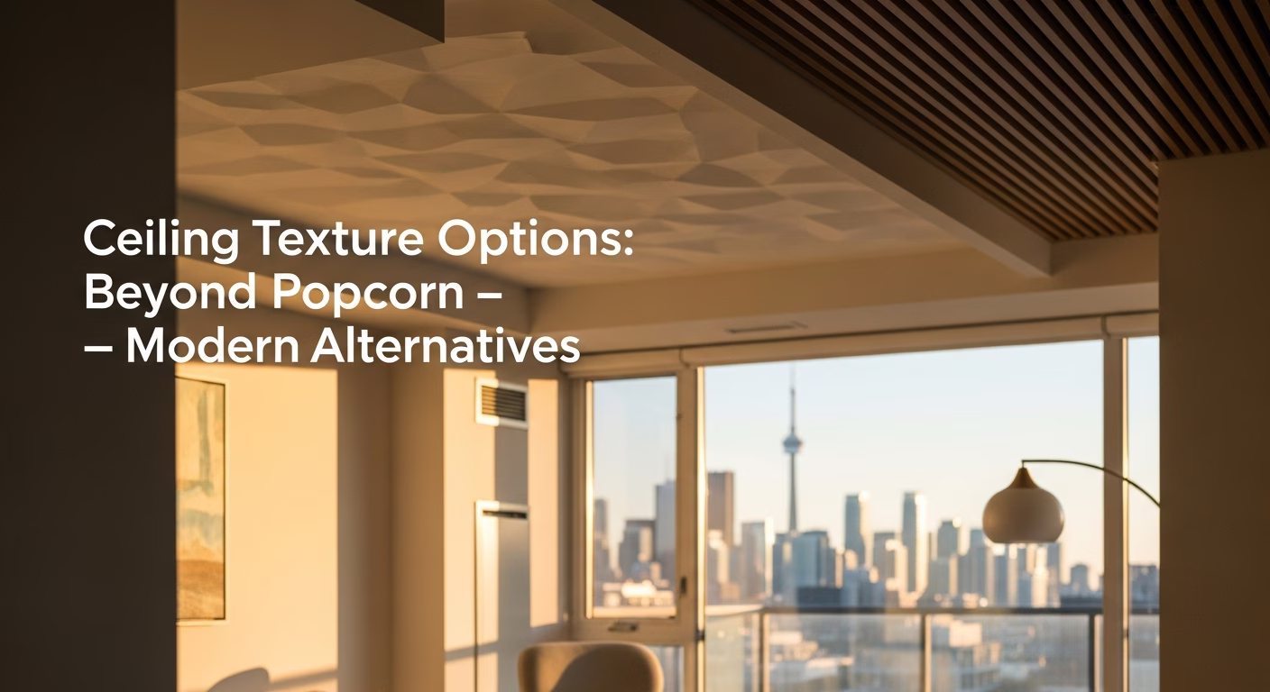 Ceiling Texture Options: Beyond Popcorn — Modern Alternatives