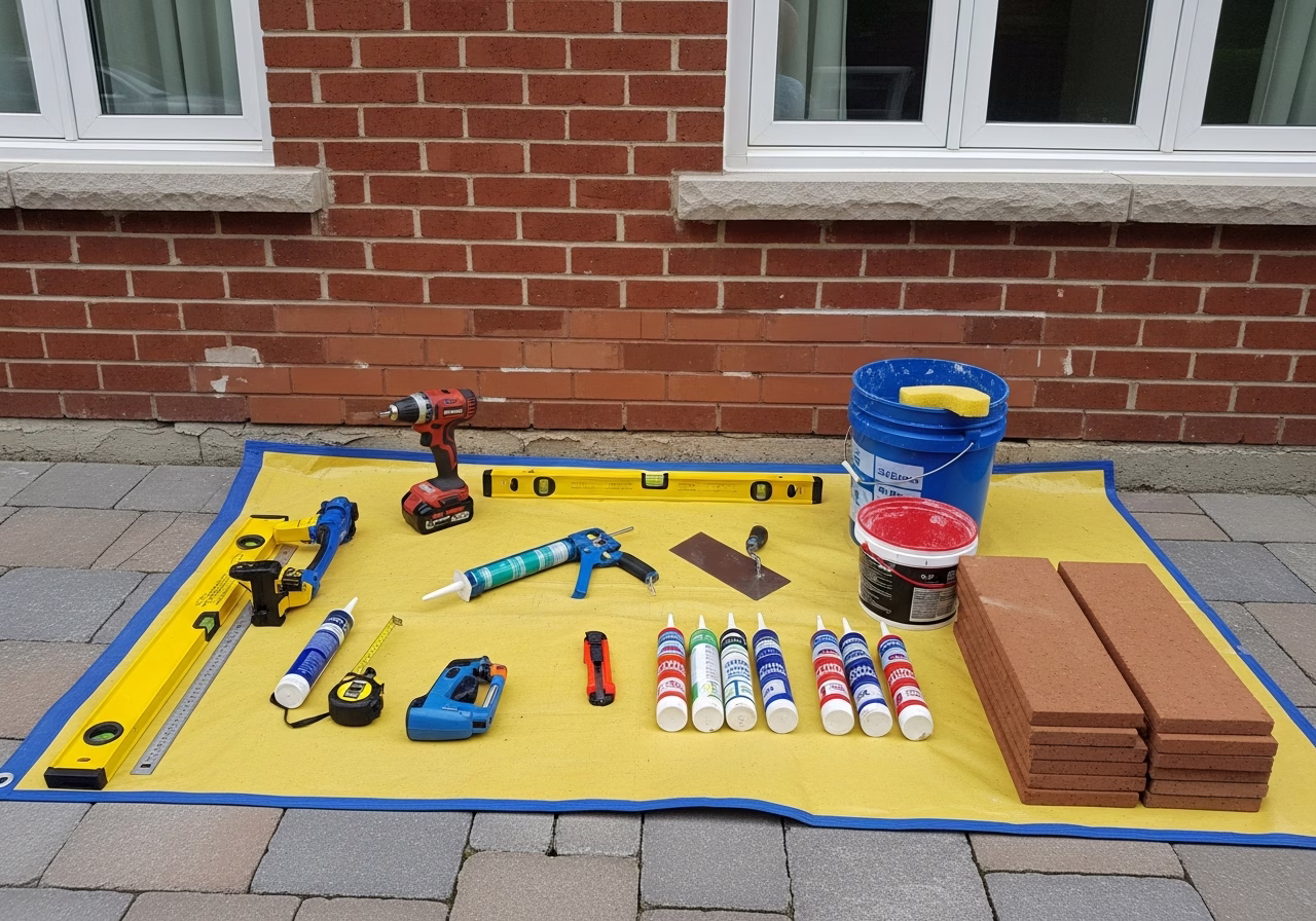 Chimney Repair and Removal — tools and materials staged in a Greater Toronto Area home