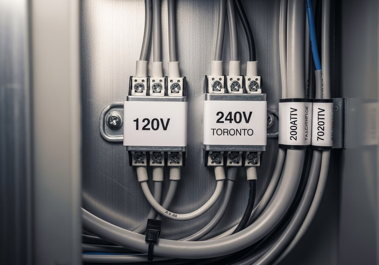 Cold Plunge Electrical Requirements — close-up of professional workmanship in a Toronto-area home