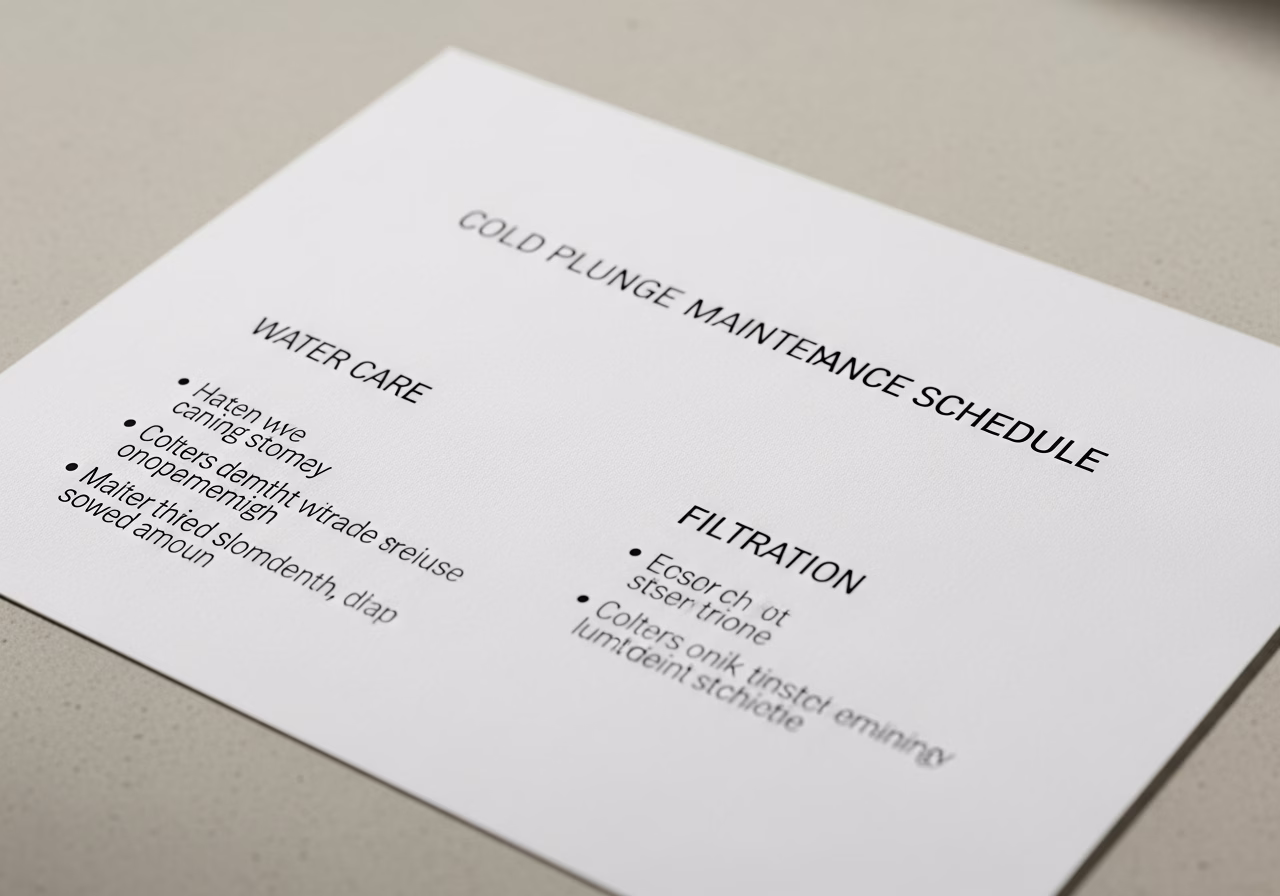 Cold Plunge Maintenance Schedule — close-up of professional workmanship in a Toronto-area home