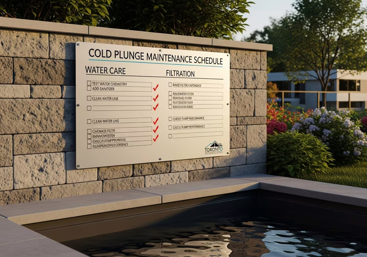Cold Plunge Maintenance Schedule — finished result in a Toronto or GTA home by RenoHouse