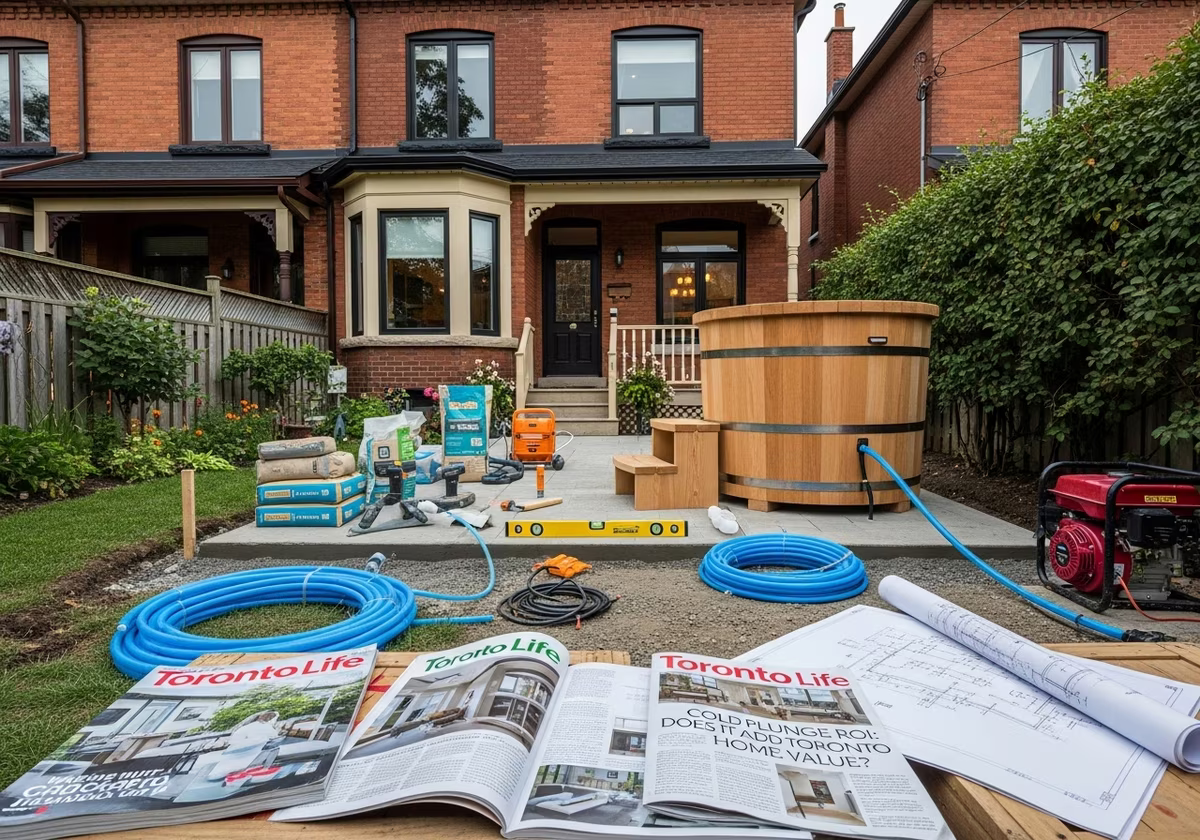 Cold Plunge ROI โ tools and materials staged in a Greater Toronto Area home