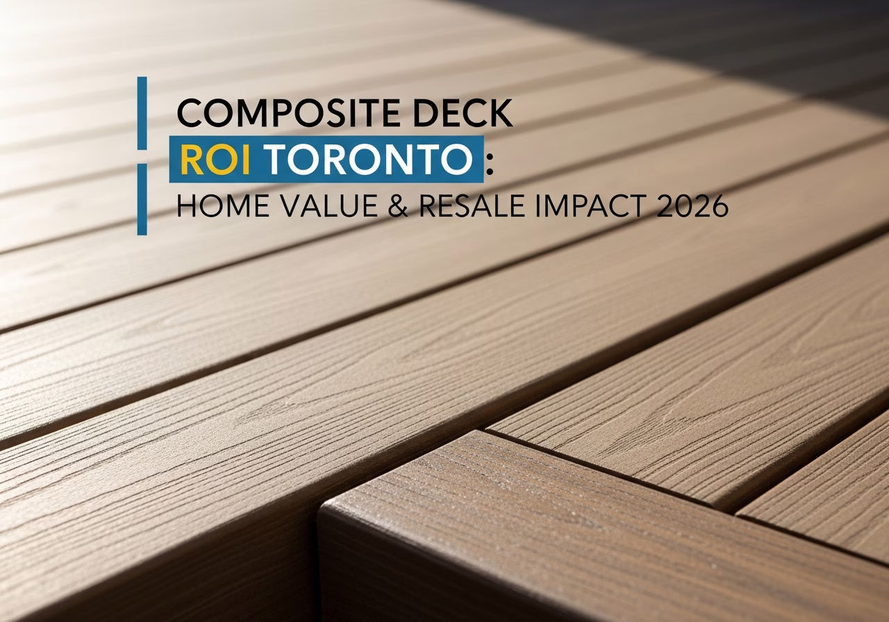 Composite Deck ROI β close-up of professional workmanship in a Toronto-area home