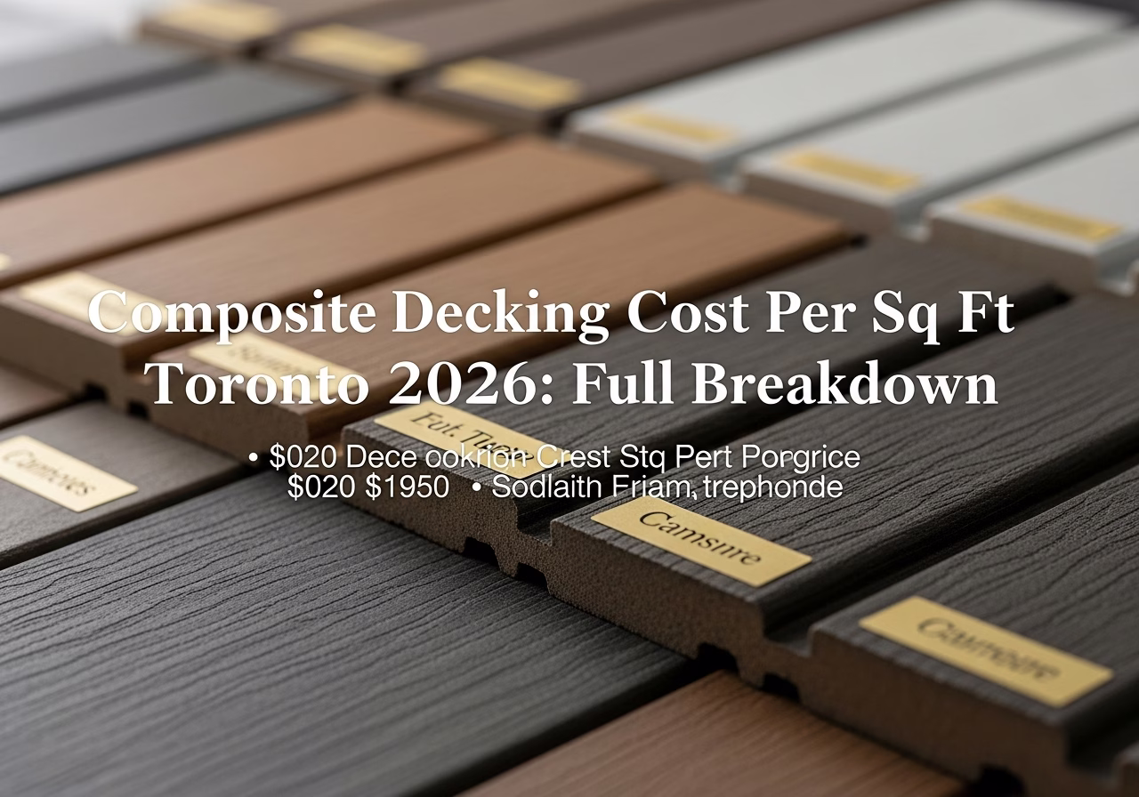 Composite Decking Cost Per Sq Ft β close-up of professional workmanship in a Toronto-area home