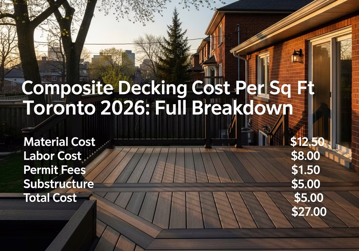 Composite Decking Cost Per Sq Ft β finished result in a Toronto or GTA home by RenoHouse