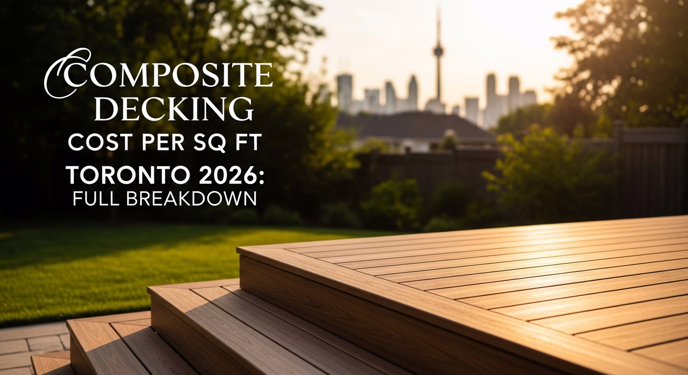 Composite Decking Cost Per Sq Ft Toronto 2026: Full Breakdown