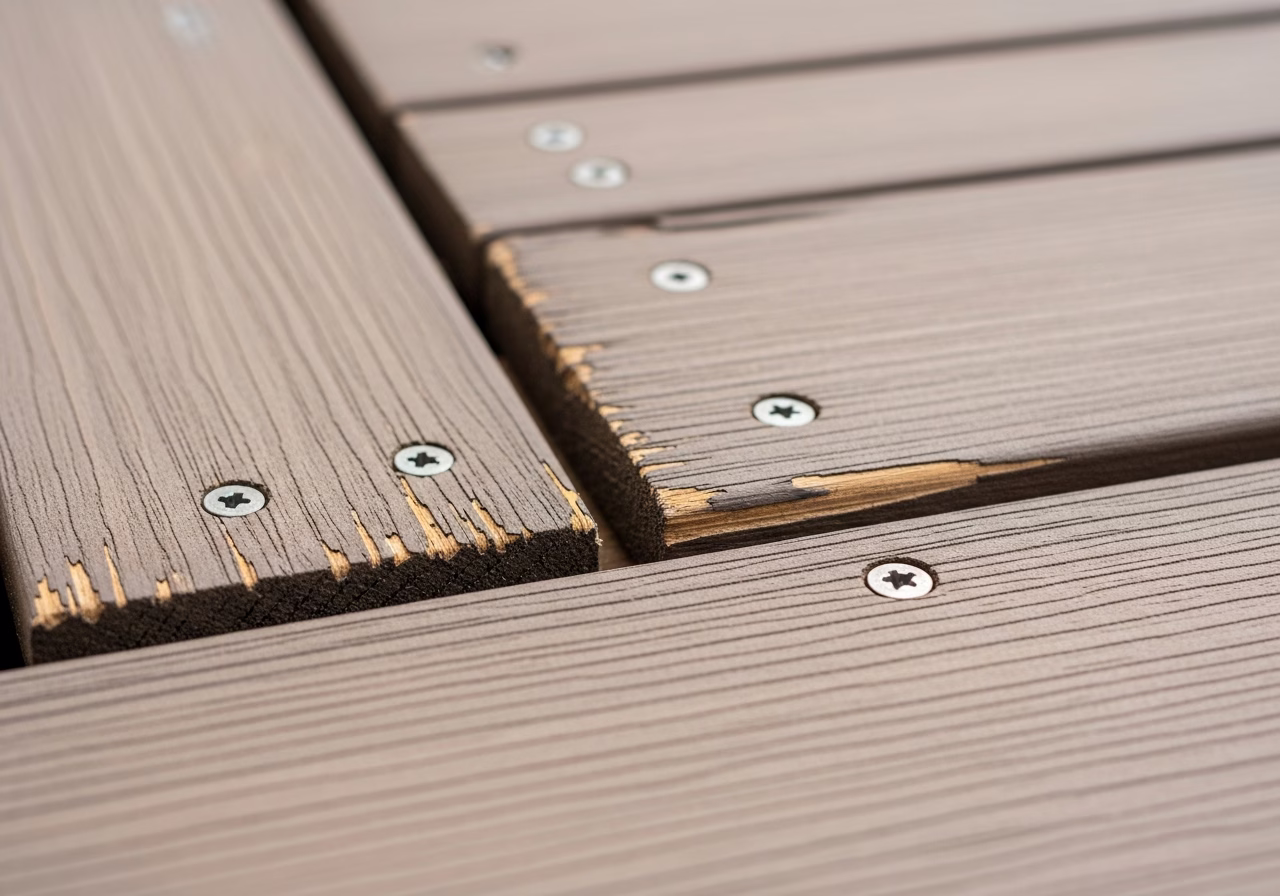Composite Decking Mistakes — close-up of professional workmanship in a Toronto-area home