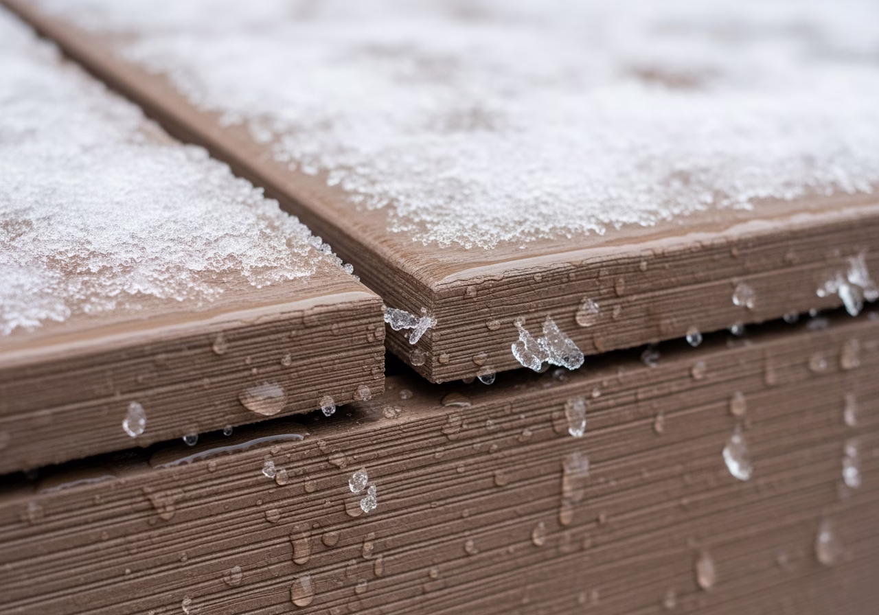Composite Decking Winter Durability โ close-up of professional workmanship in a Toronto-area home
