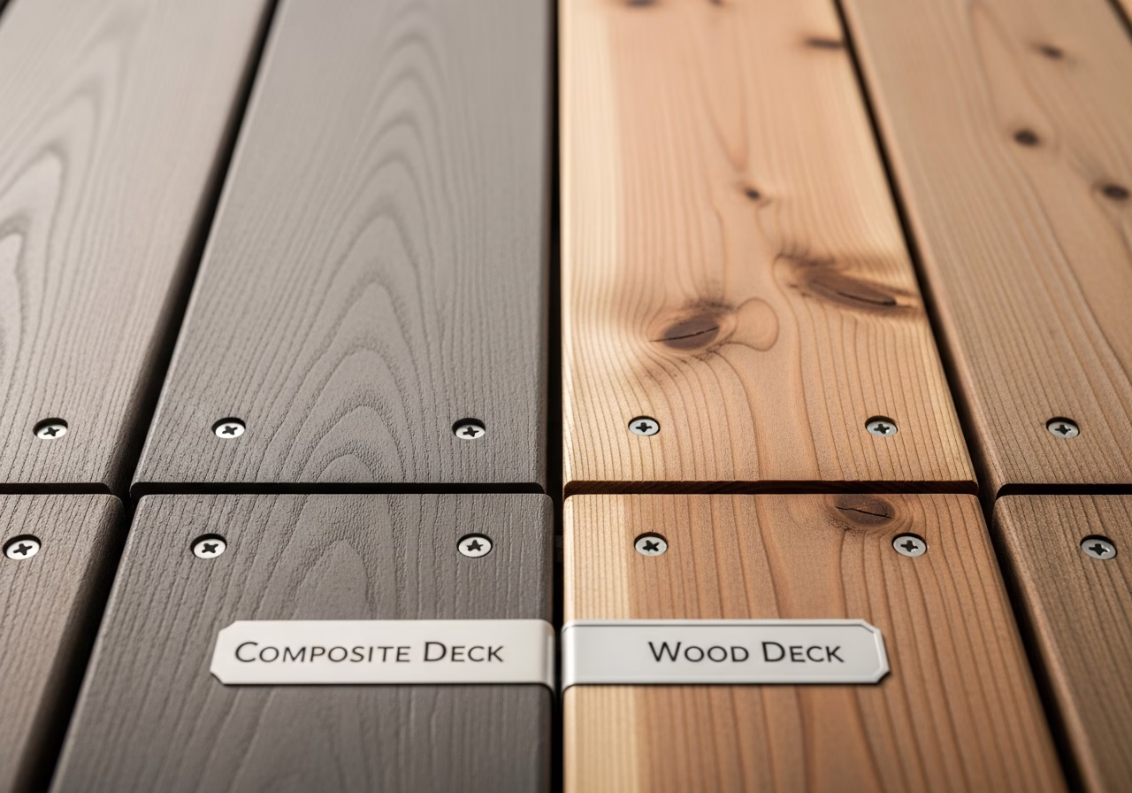 Composite vs Wood Deck — close-up of professional workmanship in a Toronto-area home