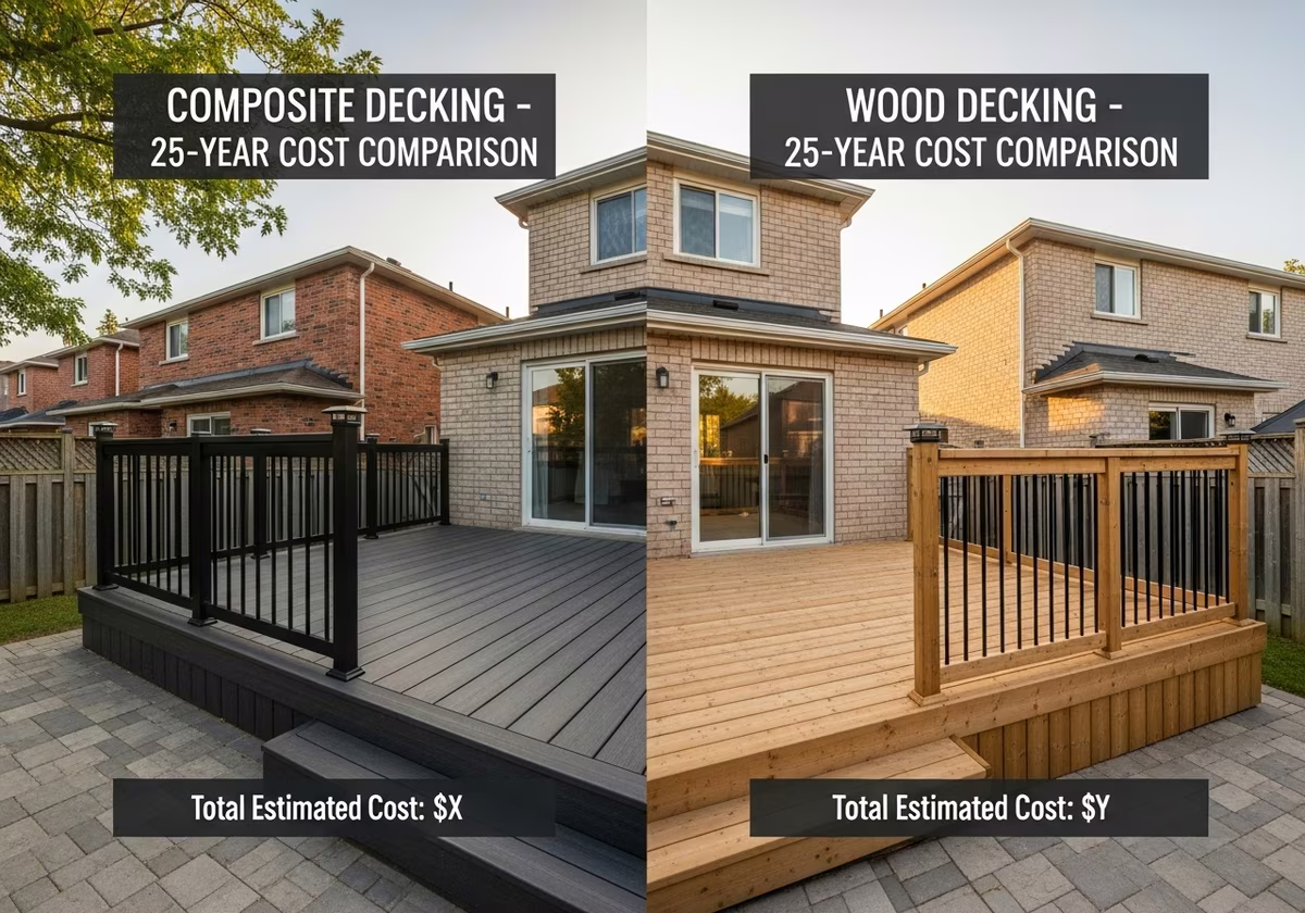 Composite vs Wood Deck — finished result in a Toronto or GTA home by RenoHouse