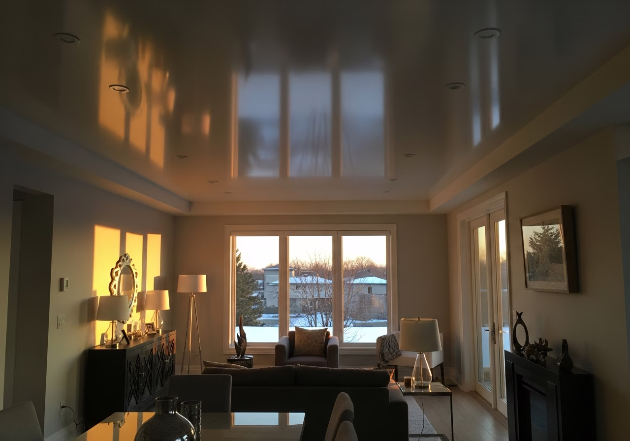 Constellation Pattern Star Ceiling Design — finished result in a Toronto or GTA home by RenoHouse