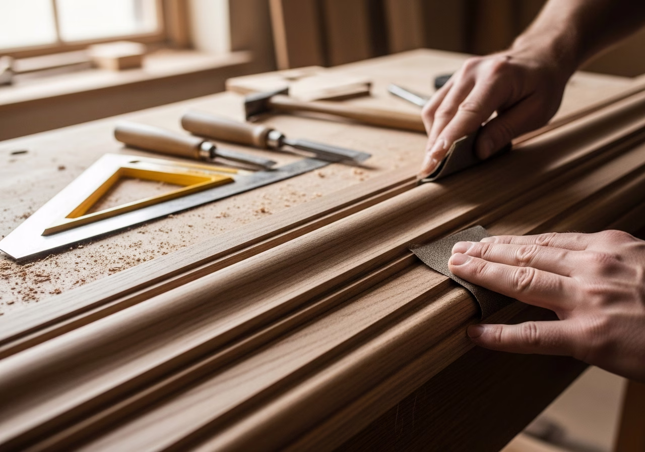 Deck Restoration — close-up of professional workmanship in a Toronto-area home