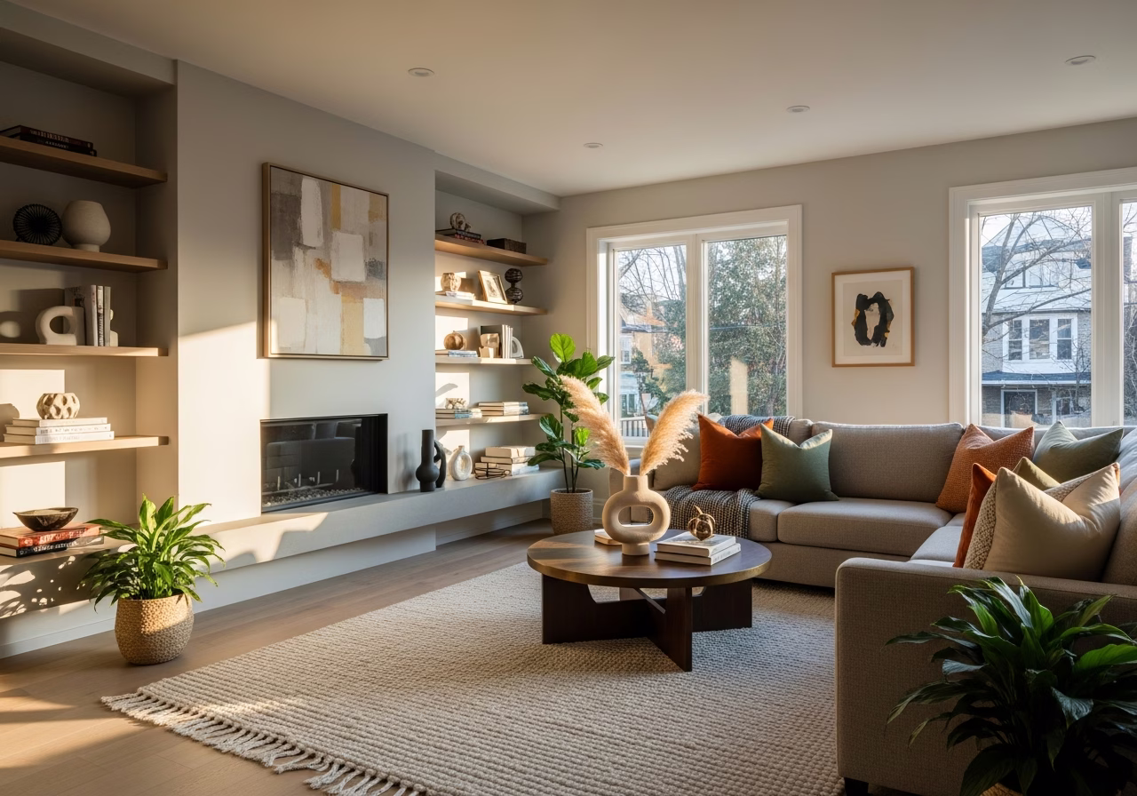 Decorative and Frosted Window Film โ finished result in a Toronto or GTA home by RenoHouse