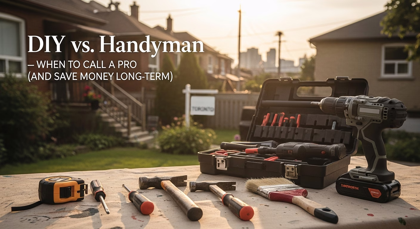 DIY vs Handyman — When to Call a Pro (and Save Money Long-Term)
