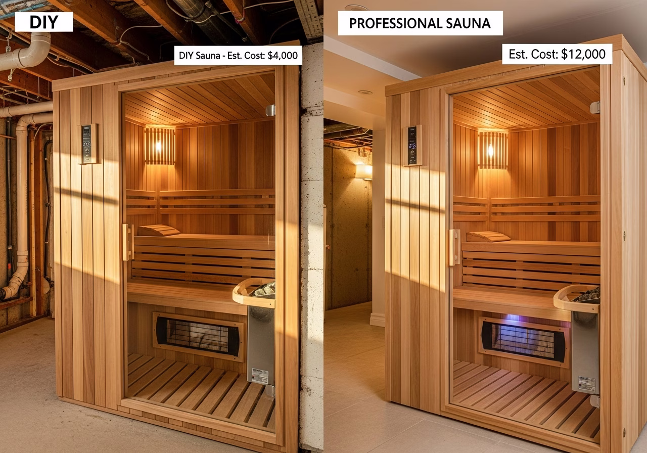DIY vs Professional Sauna Installation β finished result in a Toronto or GTA home by RenoHouse